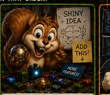 Pete the Shiny Squirrel, a fictional Strange Duck character